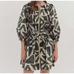 Entro Dress Size Small Mini Green Chic NWT Boutique Summer Spring